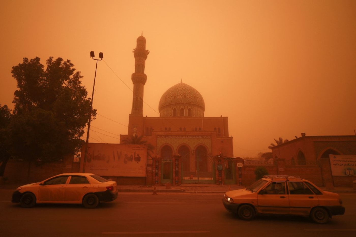 Bagdad, la capitale irakienne, lors d’une violente tempête de sable (AFP/Ahmad al-Rubaye)