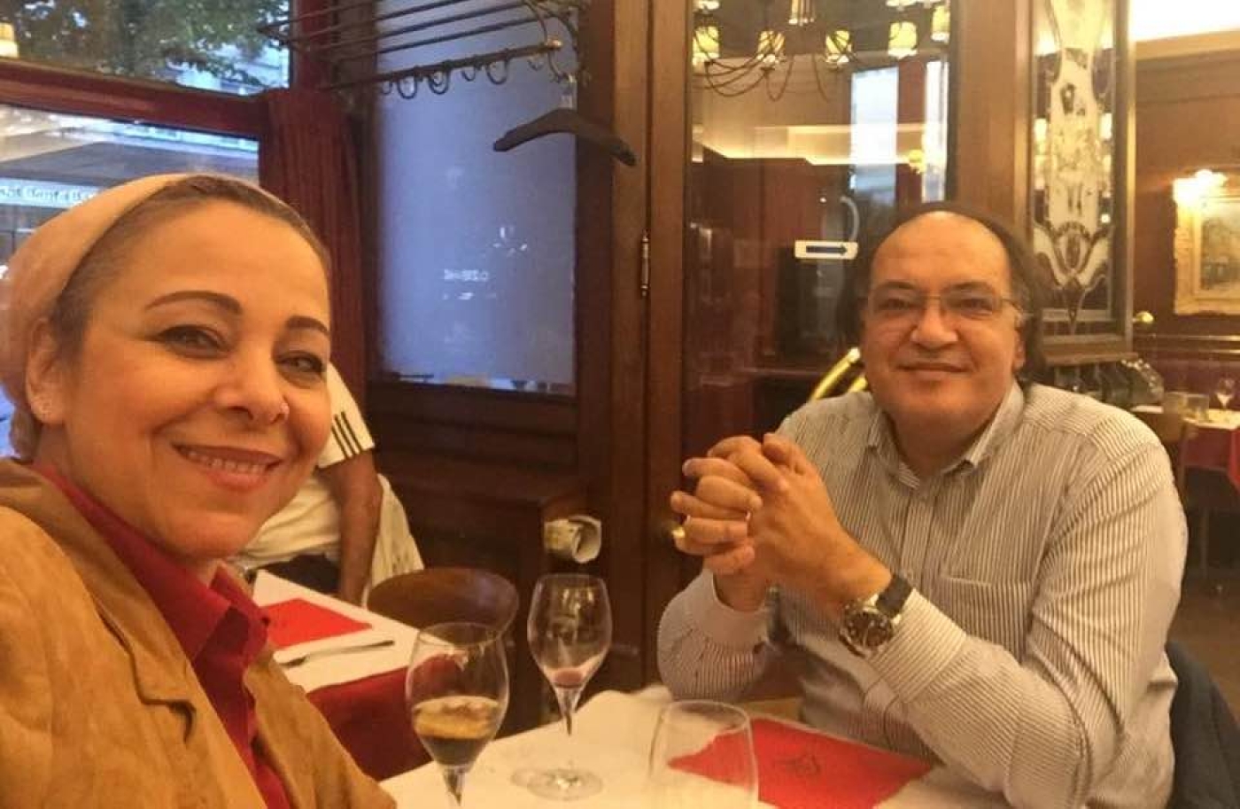 Hafez Abu Seada and his wife Nehad Abo El Komsan (Facebook)