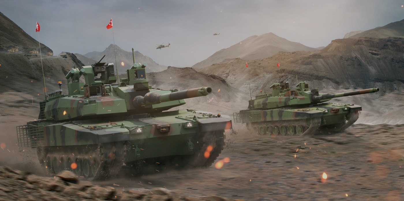 A promotional image of the Altay tank (BMC)