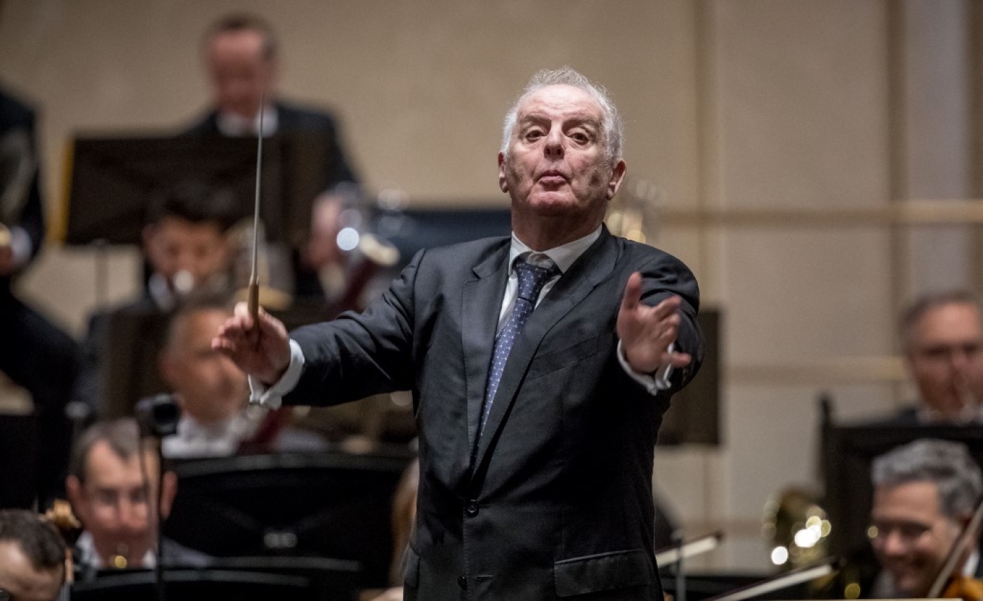 Daniel Barenboim performs at the State opera during the German Unification Day public festival in Berlin, Germany, on 3 October 2018 (AFP)