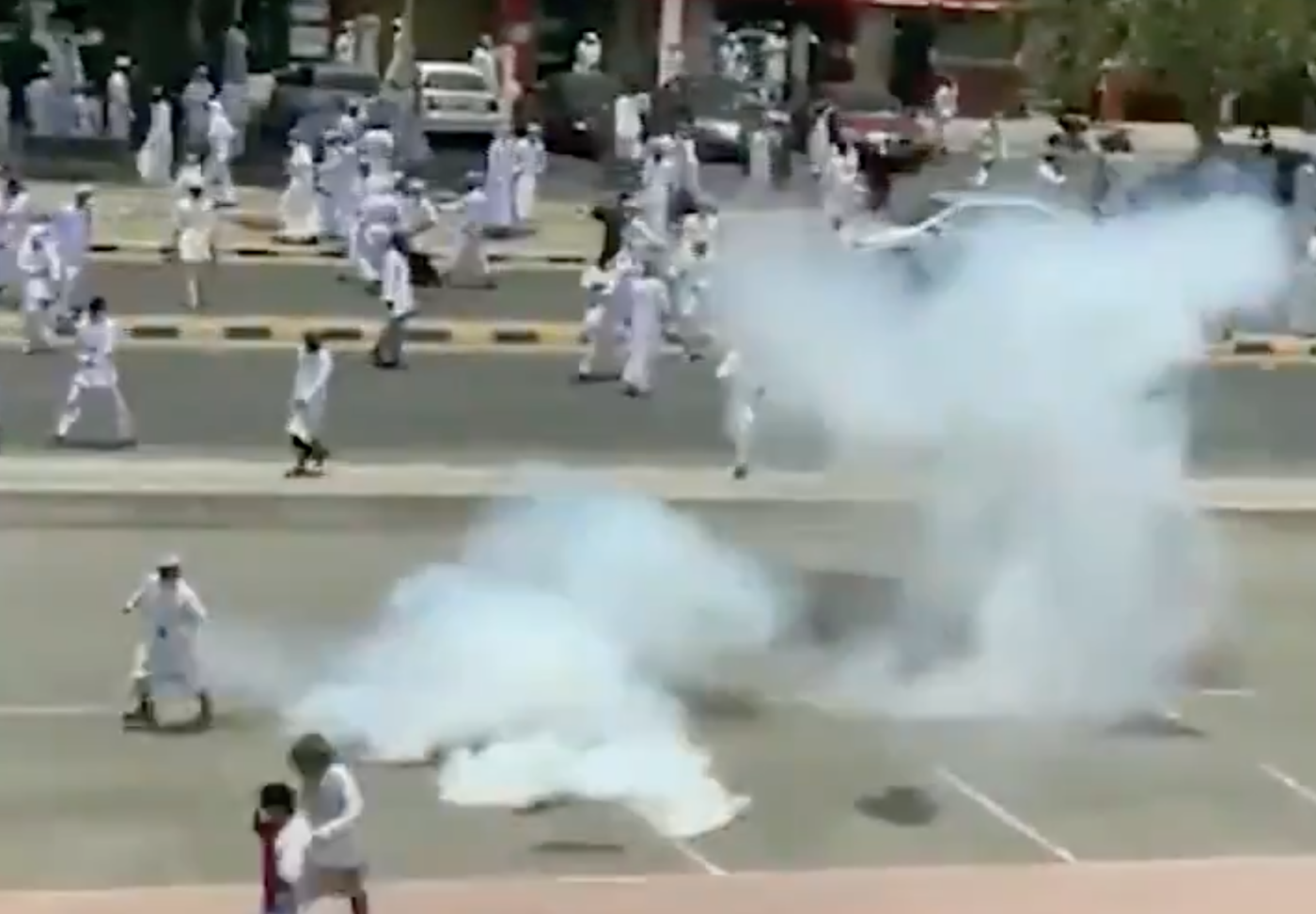 Omani police were reported to have used British-manufactured tear gas to disperse protests over a lack of jobs 