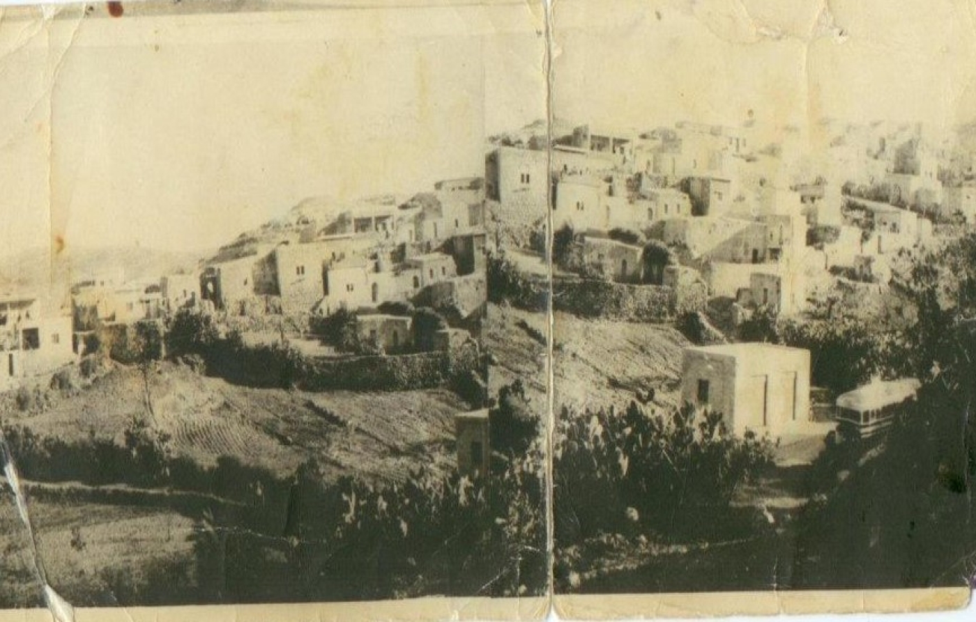 An undated picture of Yalu village before its destruction by Israel. The village is located between the Occupied West Bank and the Green Line (Credit: Palestineremembered.com)