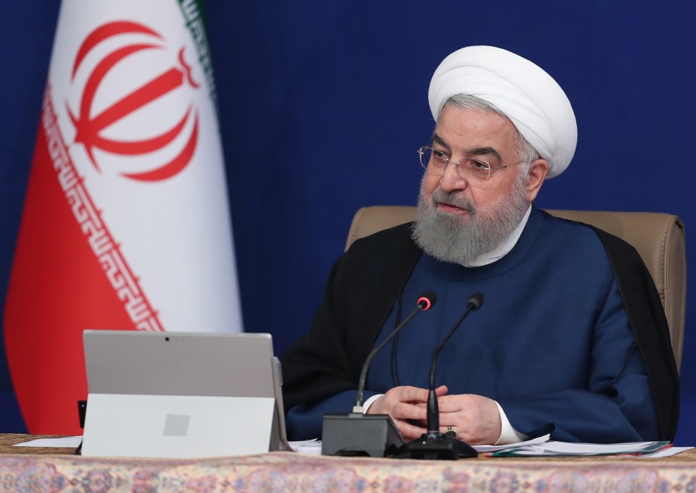 Rouhani delivered a speech on Thursday broadcasted by state television.