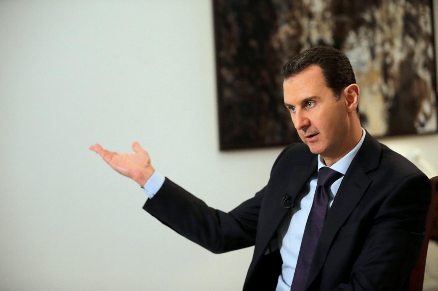 Le président syrien Bachar al-Assad s’exprime à Damas en 2016 (AFP)