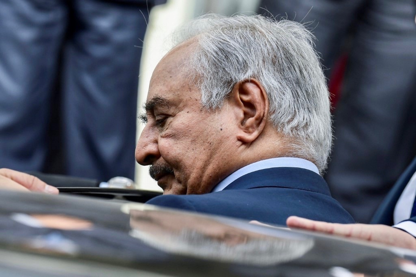 Haftar's legal team claims he immune from prosecution since he should be treated as a head of state.
