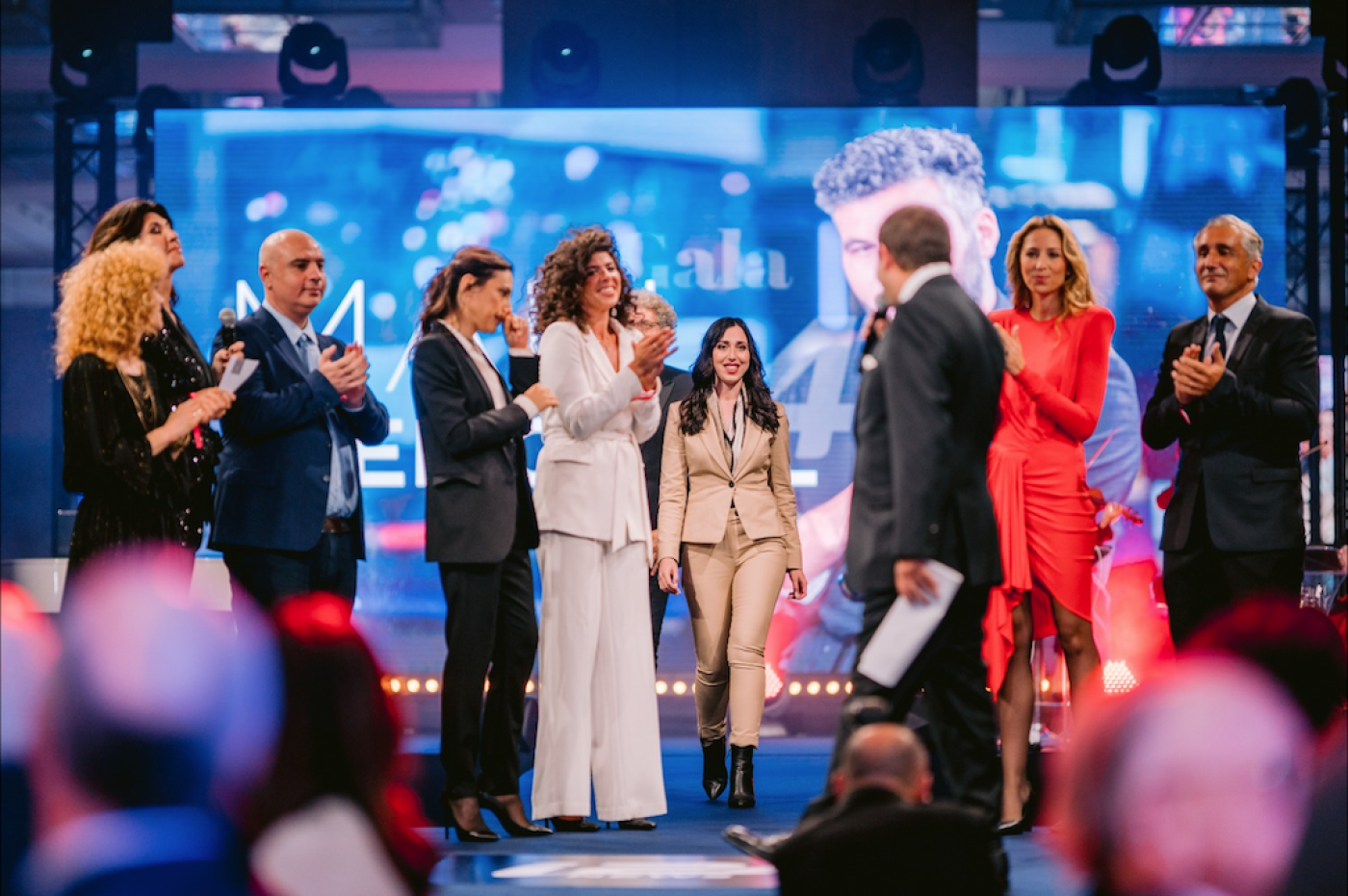 Lors du gala à Rabat pour marquer le lancement des deux antennes marocaines d’i24 News, le 30 mai 2022 (capture d’écran)