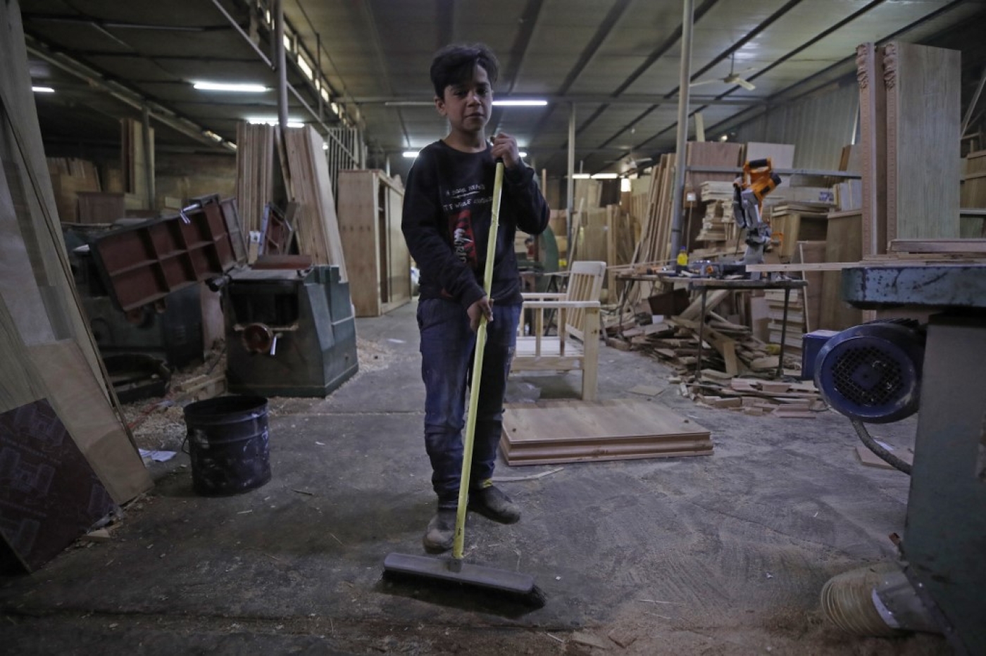 Comme Haydar Karar, 13 ans, de plus en plus d’enfants sont obligés de travailler en Irak pour subvenir aux besoins de leurs familles (AFP/Ahmad al-Rubaye)