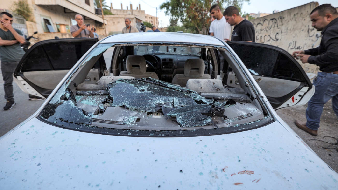 The three men died when Israeli forces opened fire on the vehicle in which they were travelling (AFP) 