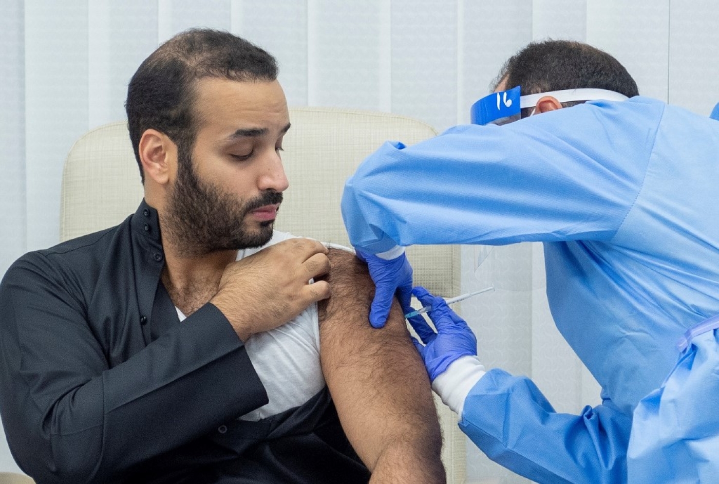 MBS is one of several world leaders to have received their first dose of the vaccine.