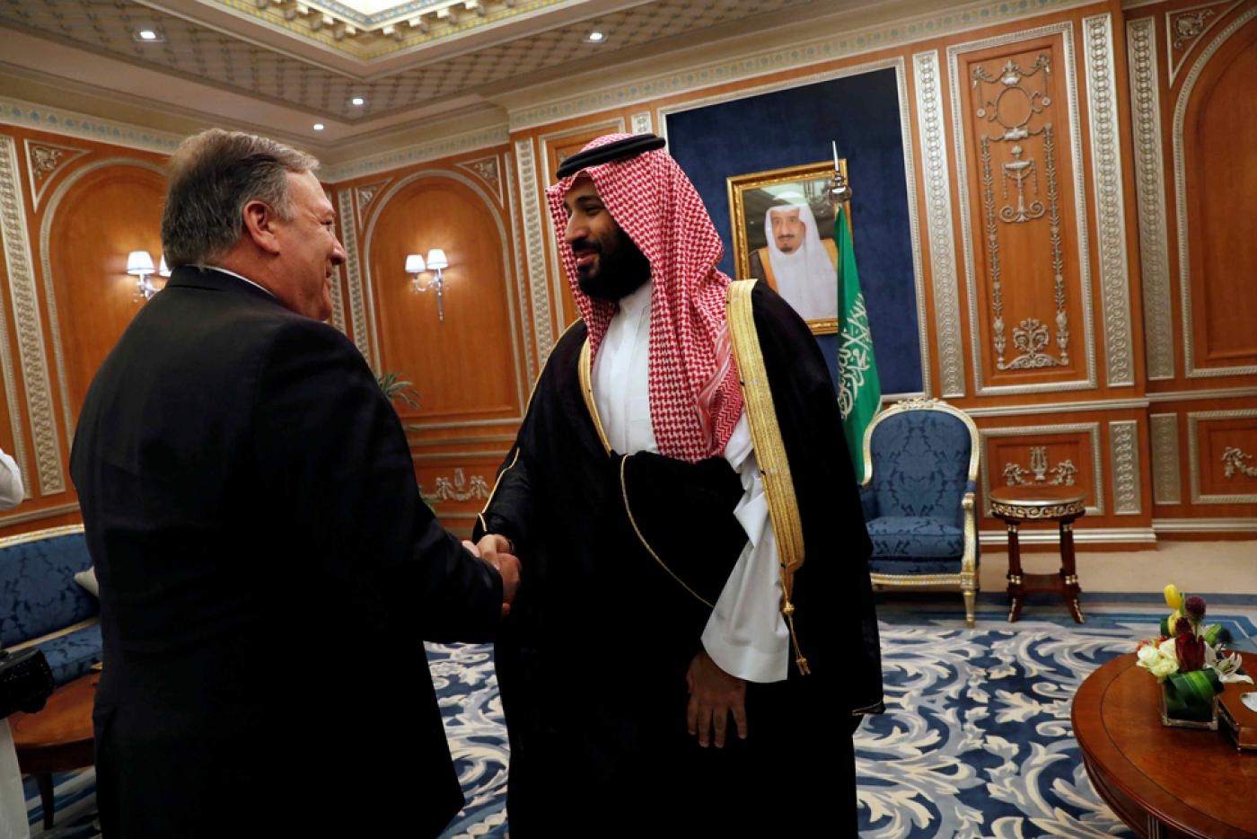 Mike Pompeo meeting Mohammed bin Salman 
