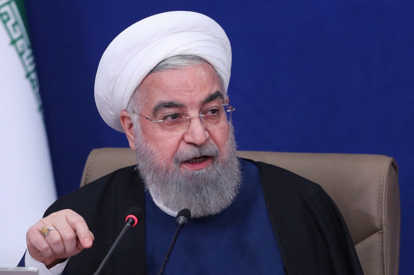 Iran's President Hassan Rouhani ordered a probe into who leaked the "stolen" recording of Zarif .