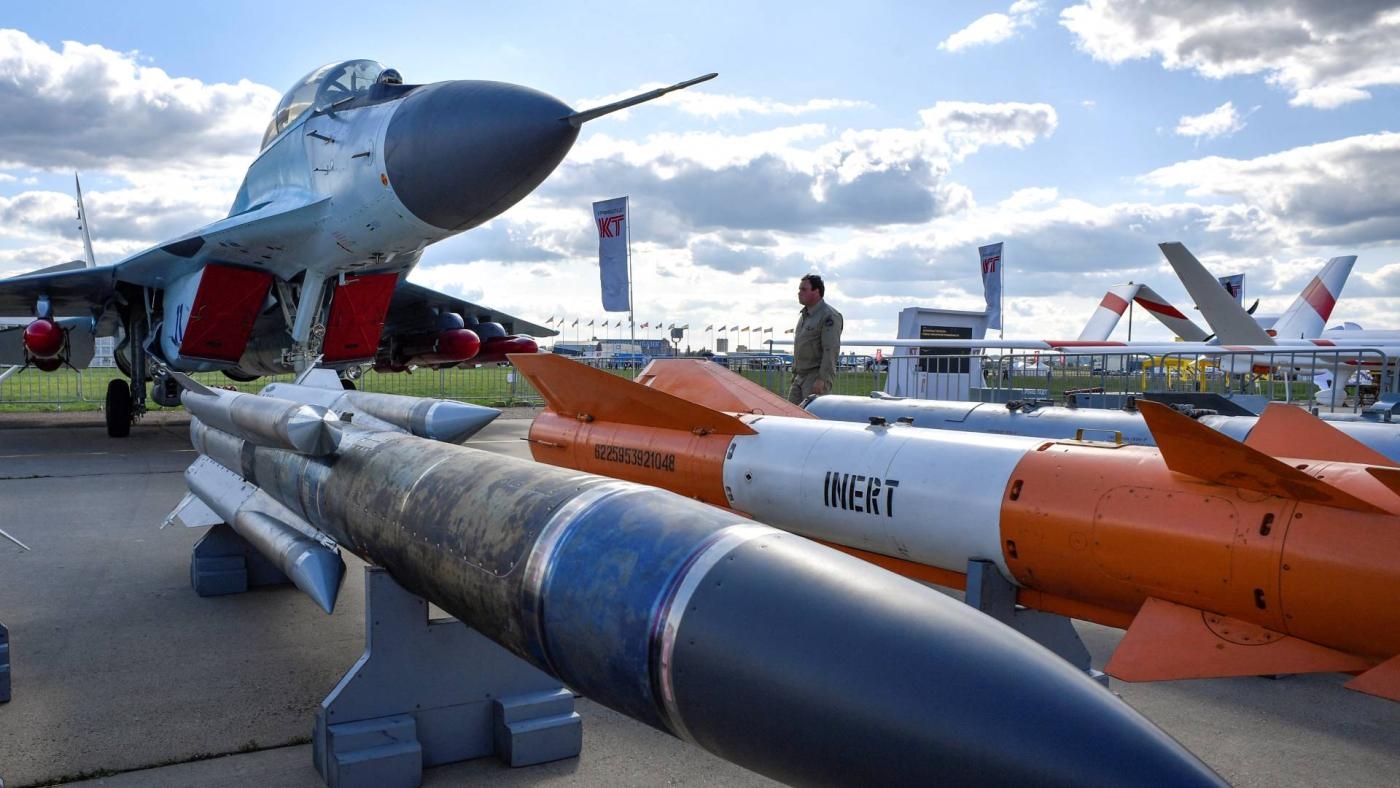 Avion de chasse MiG russe stationné près de Moscou, le 27 août 2019 (AFP)