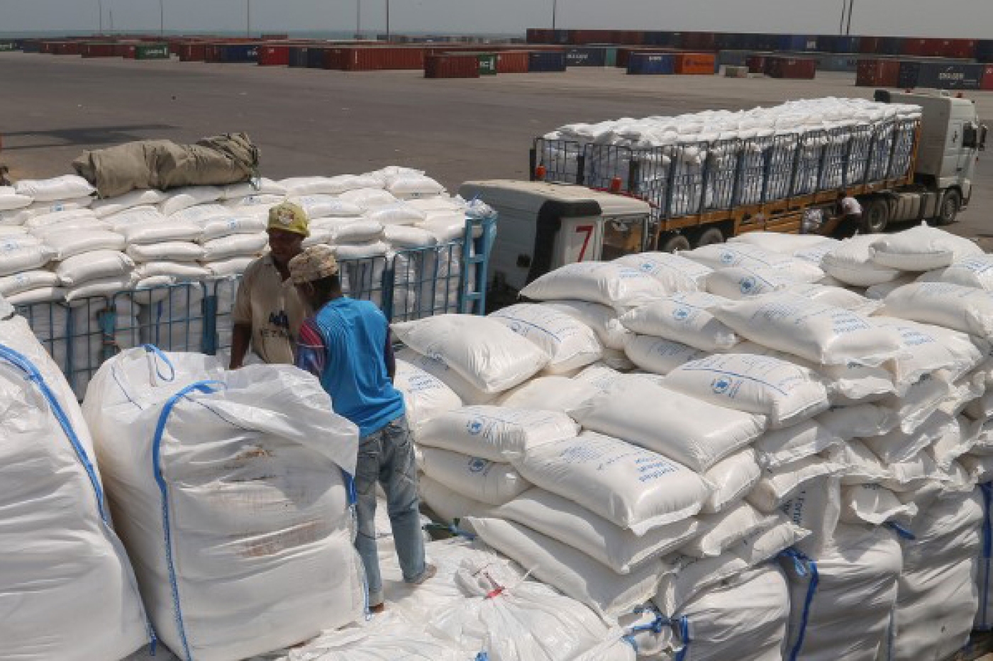 The World Food Programme tries to feed 13 million people each month in Yemen