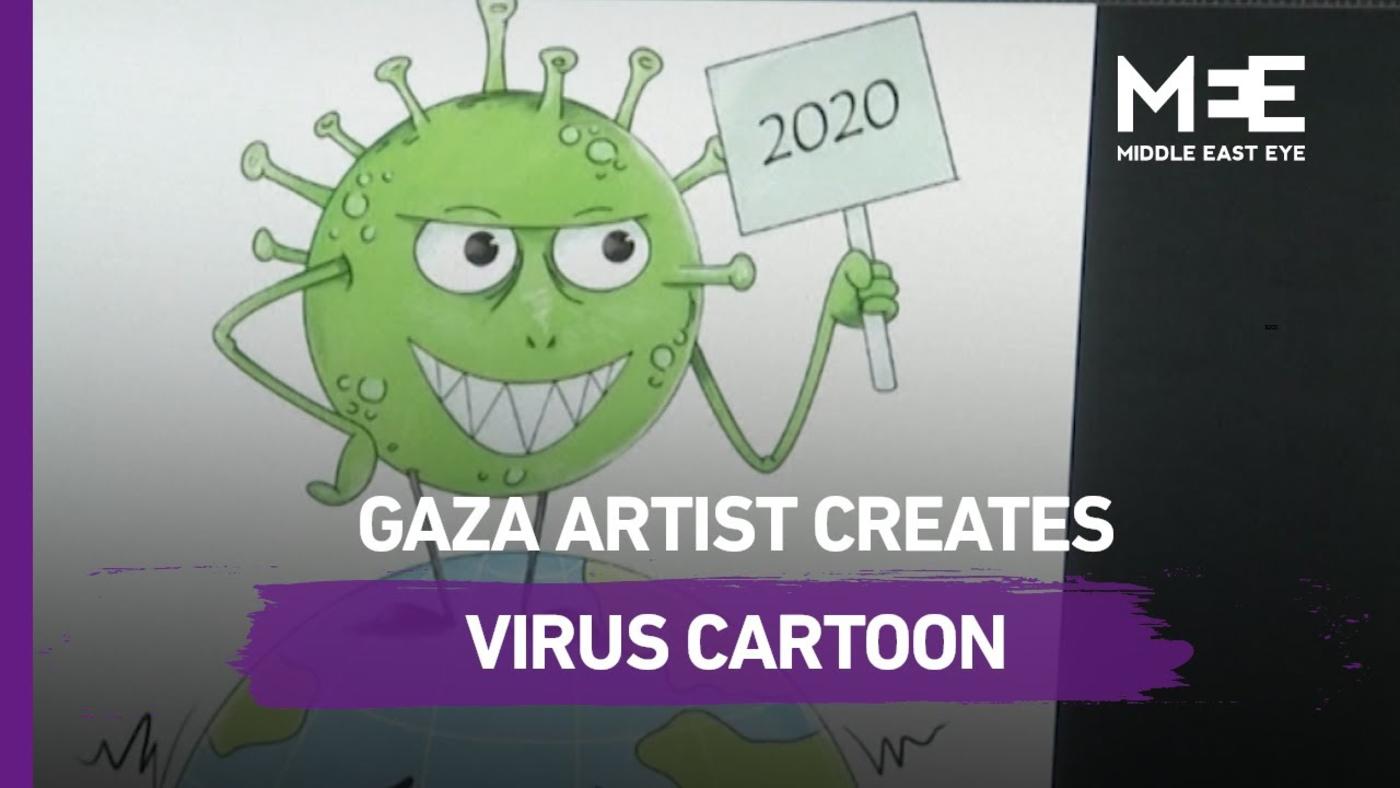 Palestinian artist spends quarantine creating cartoons on staying safe  during pandemic | Middle East Eye