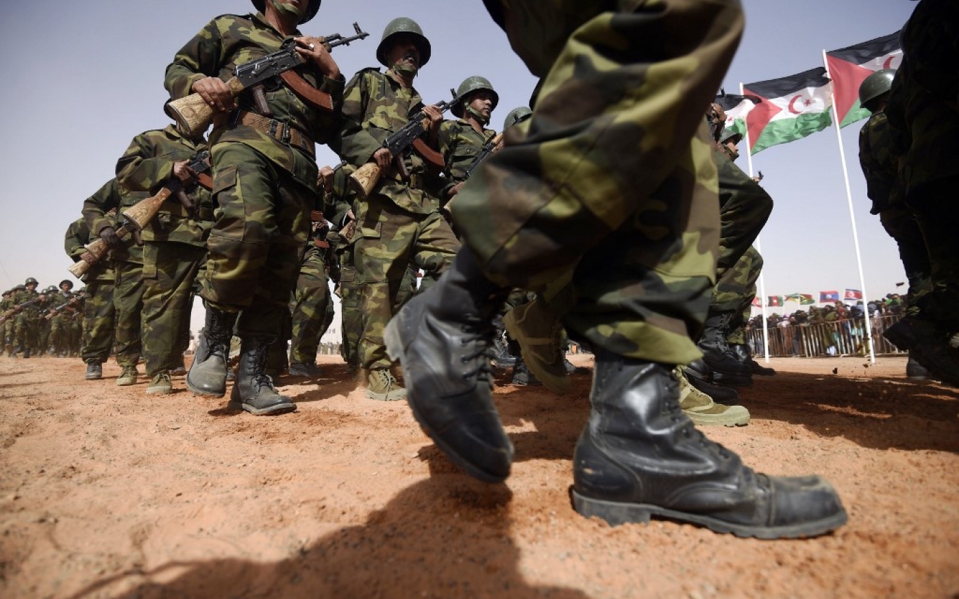 Le Front Polisario a prévenu qu’il mettrait fin à l’accord de cessez-le-feu avec Rabat si le Maroc « introduisait » des troupes ou des civils dans la zone tampon de Guerguerat (AFP)