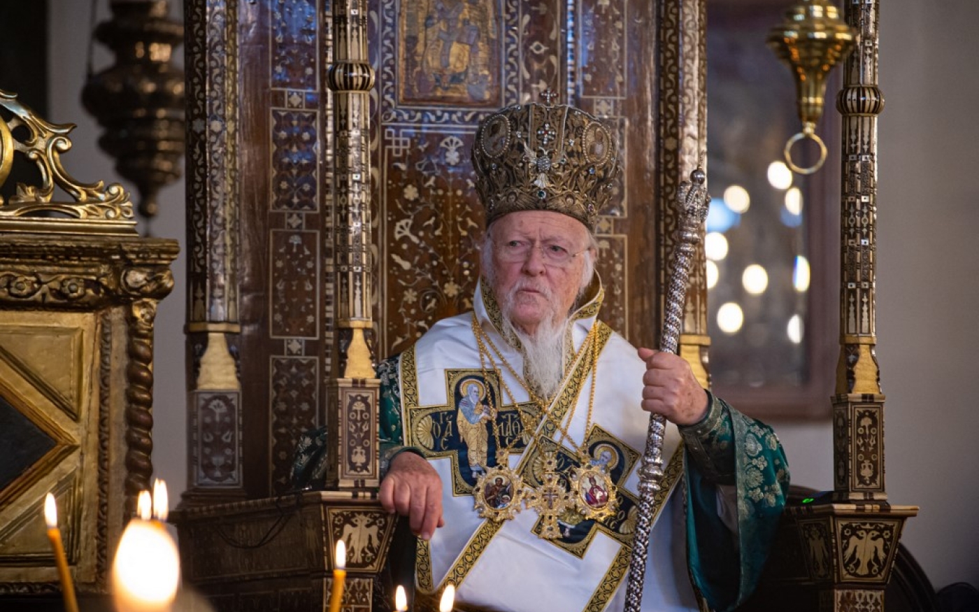 Le patriarche orthodoxe Bartholomée Ier a adressé une lettre au ministre de la Culture et du Tourisme, Mehmet Nuri Ersoy, pour lui faire part de ses préoccupations concernant l’usage de l’ancien monastère (AFP/Yasin Akgul)