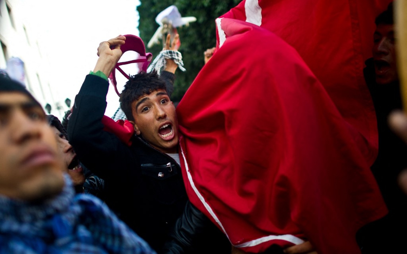 En 2010, la Tunisie a captivé les activistes à travers la région par son soulèvement rapide et fructueux (AFP/Martin Bureau)