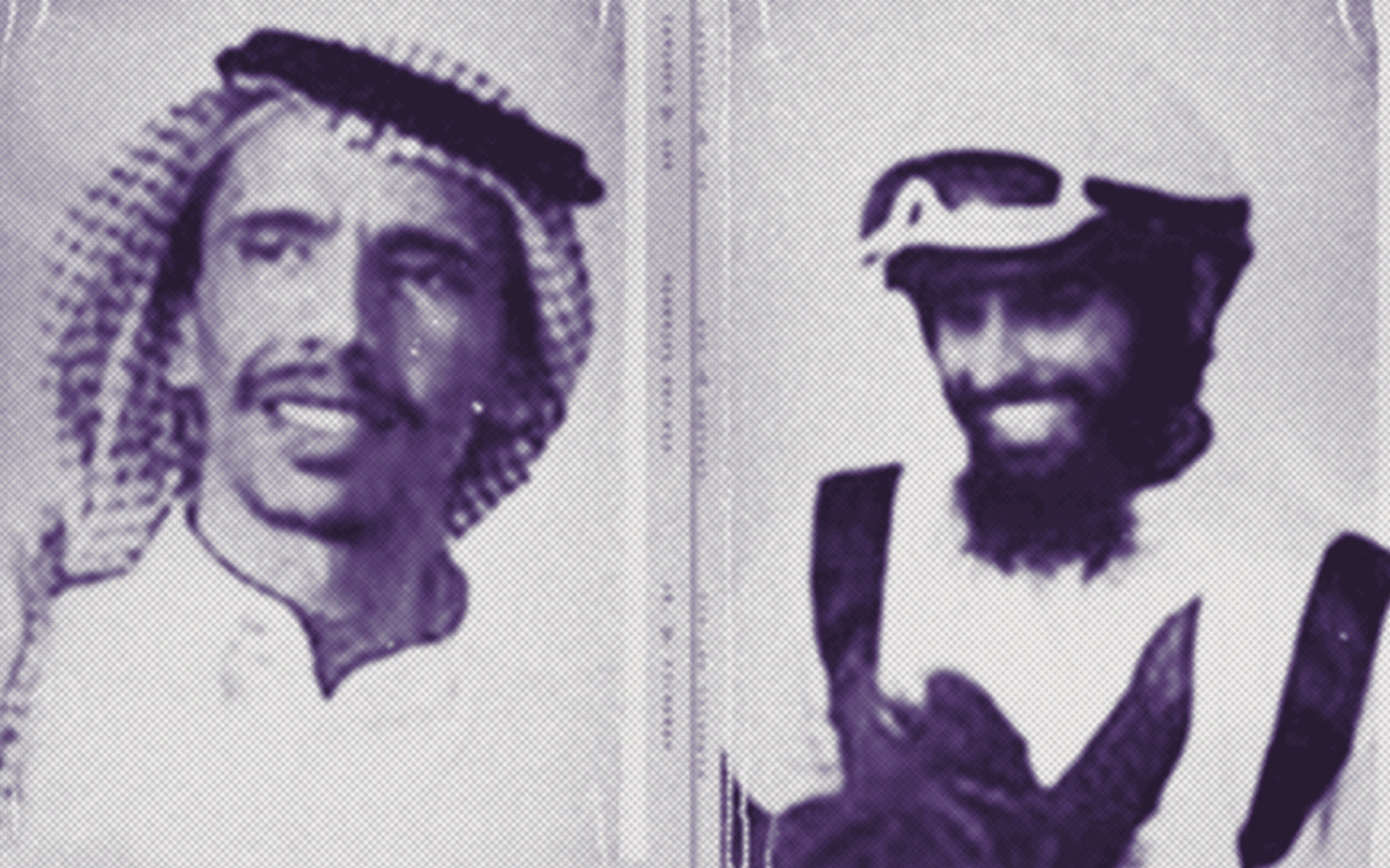 Abdullah Dukhail al-Howeiti (à gauche) et Abdulilah al-Howeiti (à droite) ont été condamnés le mois dernier à 50 ans de prison assortis de 50 ans d’interdiction de voyager (Twitter/Alqst)