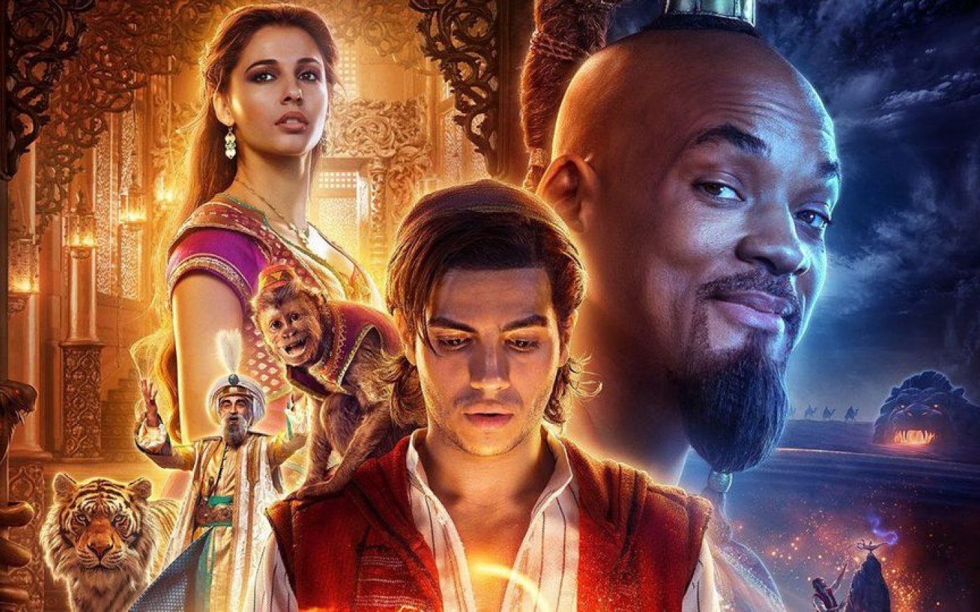 Une image promotionnelle pour le nouveau film de Disney, la version 2019 d’Aladdin...