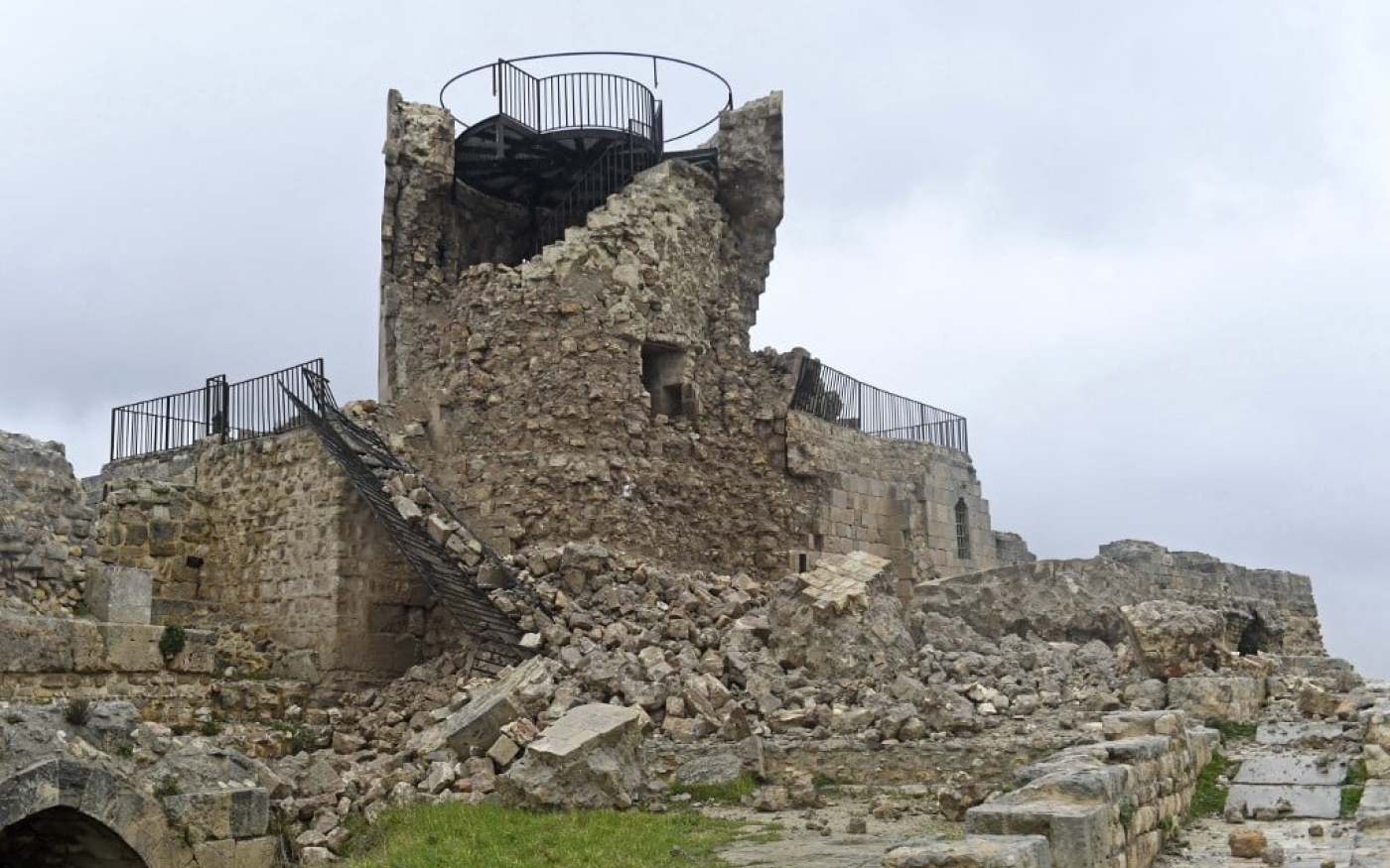 L’ancienne citadelle d’Alep a été endommagée lors du séisme du 6 février 2023 (AFP)