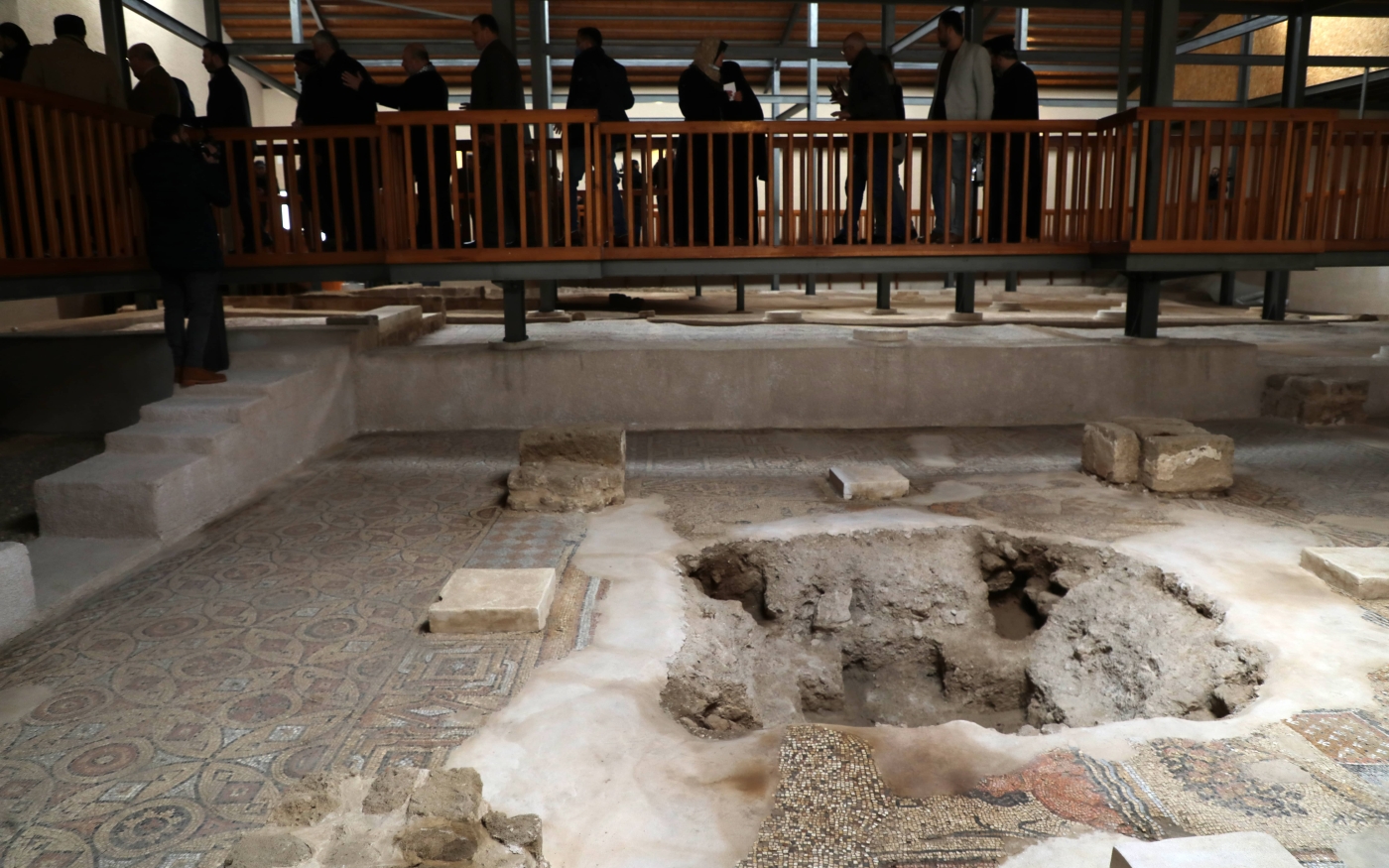 Le site archéologique de Mukheitim, qui abrite les vestiges d’une église byzantine, à Jabalia, dans le Nord de la bande de Gaza (Reuters)