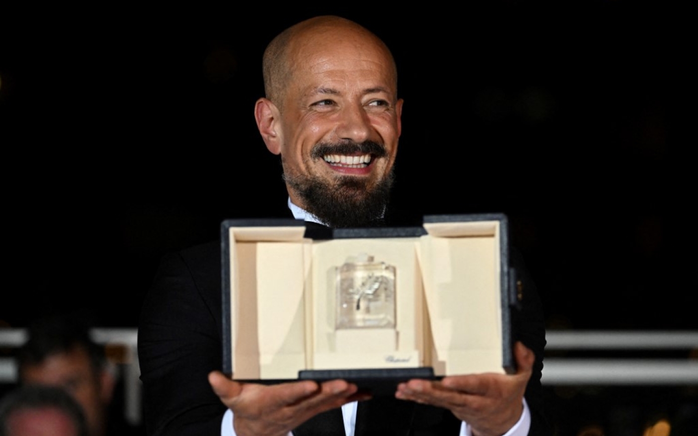 Tarik Saleh a remporté le prix du scénario au dernier festival de Cannes, le 28 mai 2022 (AFP/Christophe Simon)