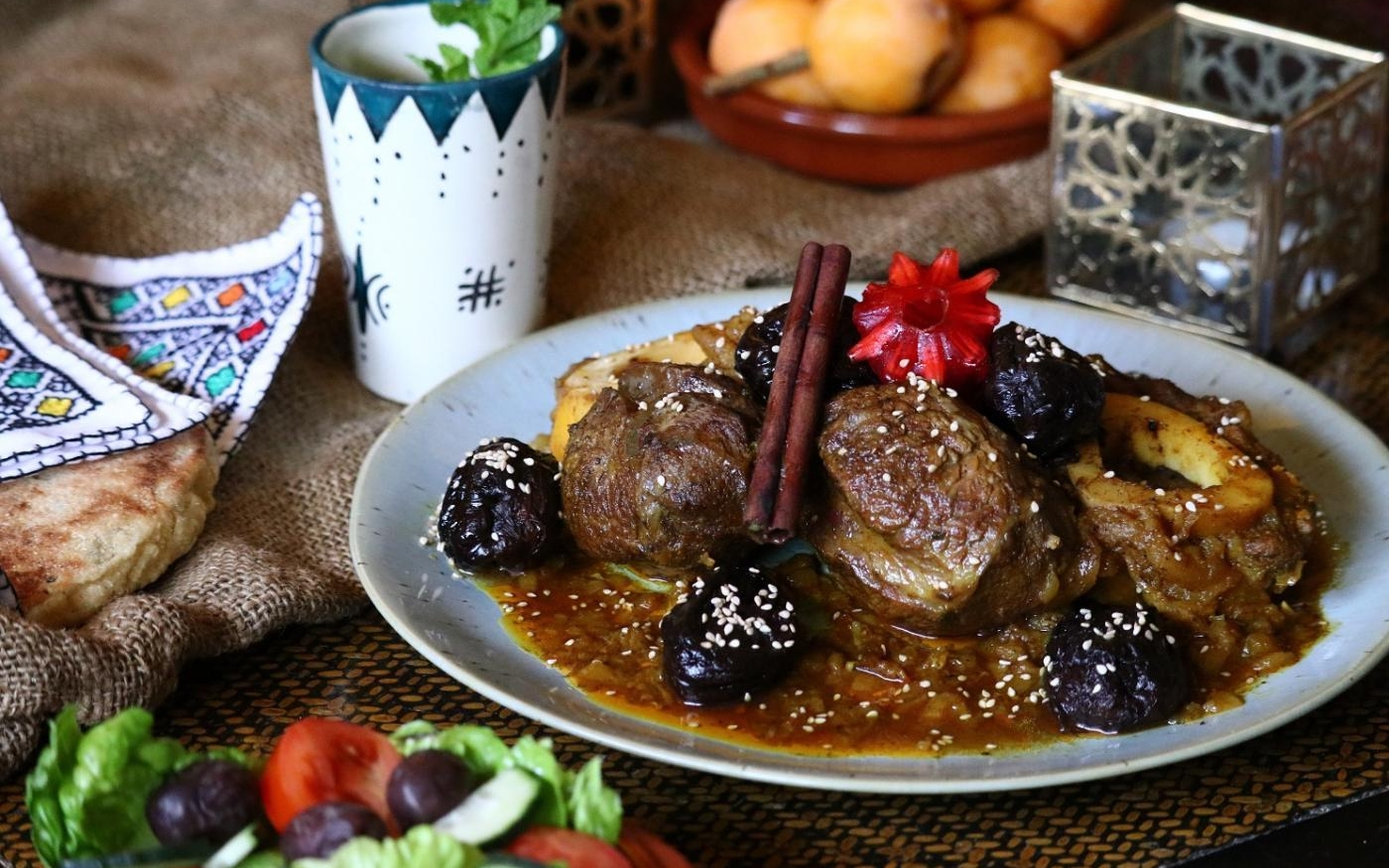 Tajine de veau aux pruneaux marocain