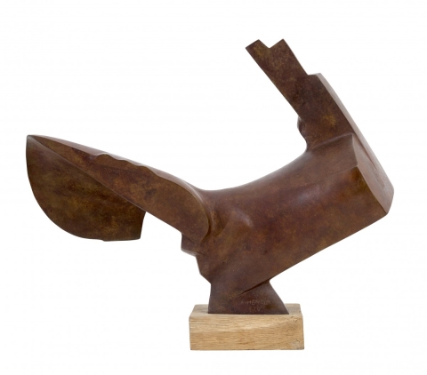 "The Rooster", 1979 bronze sculpture by Adam Henein, Egypt (Courtesy of Barjeel Art Foundation, Sharjah)