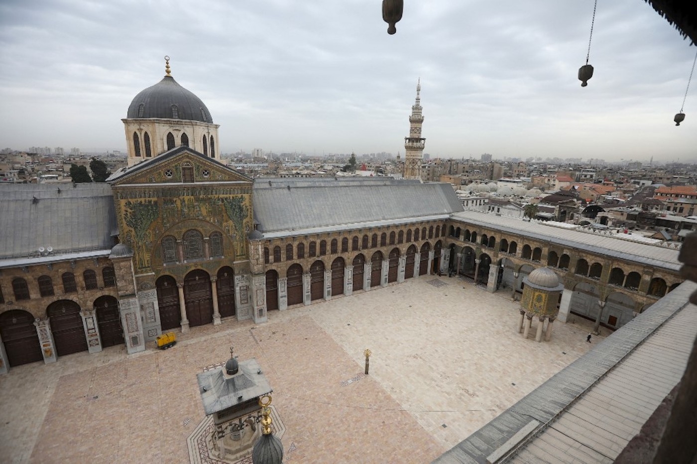 La mosquée des Omeyyades, à Damas (AFP)