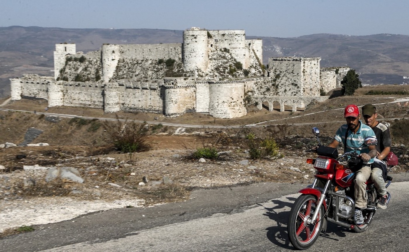 La forteresse du Krak des chevaliers était devenue un champ de bataille entre les forces gouvernementales et les rebelles, AFP