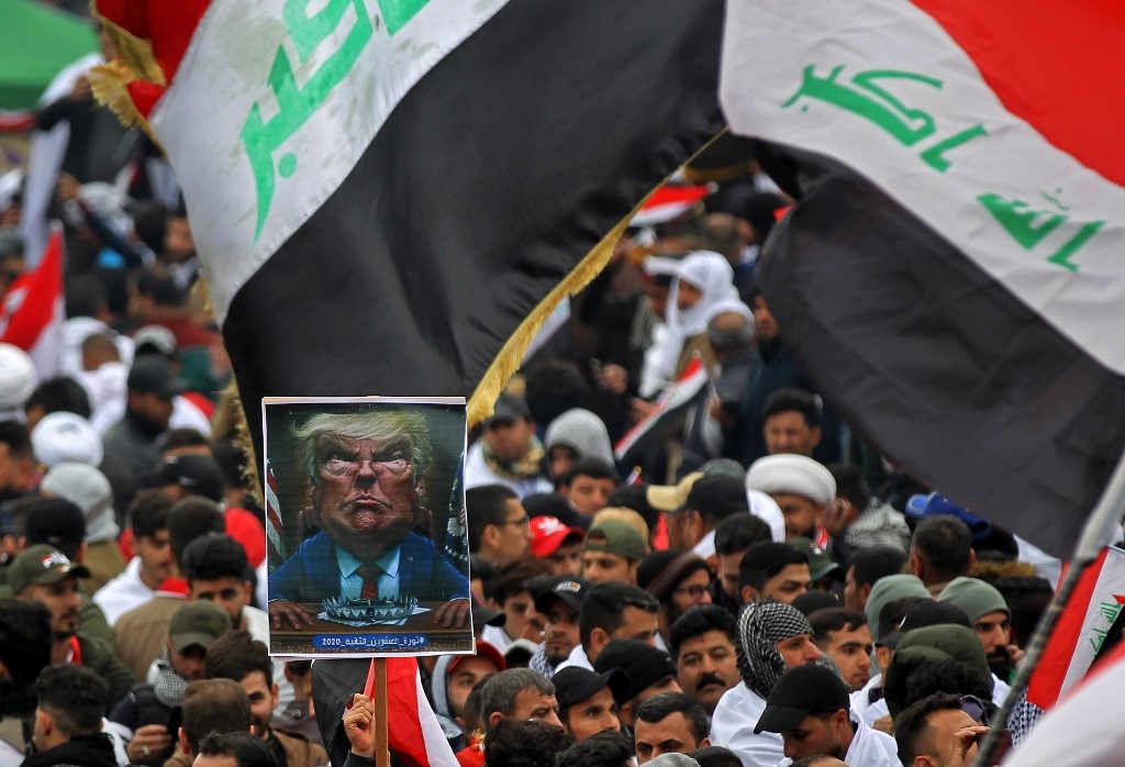 Marche contre la présence américaine en Irak, le 24 janvier 2020 (AFP)