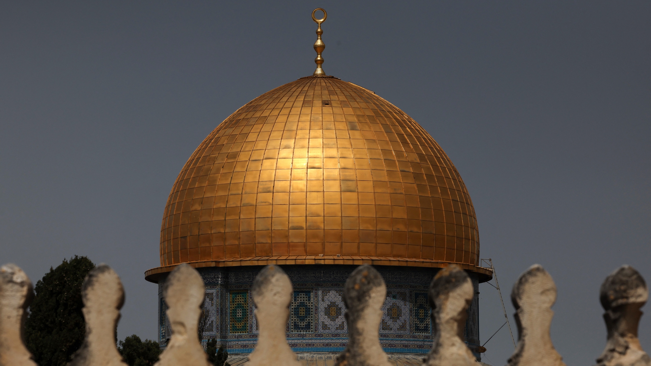 Dome of the Rock at the Al-Aqsa Mosque in Jerusalem pictured on 24 March 2023 (AFP)