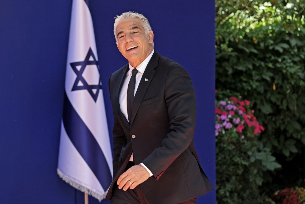 Lors de sa visite, Yaïr Lapid devrait rencontrer son homologue marocain Nasser Bourita (AFP/Emmanuel Dunand)