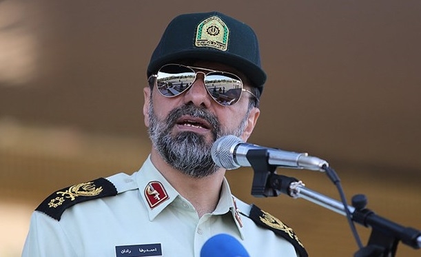 General Ahmad Reza Radan speaking at a press conference in Iran (irangov.ir)