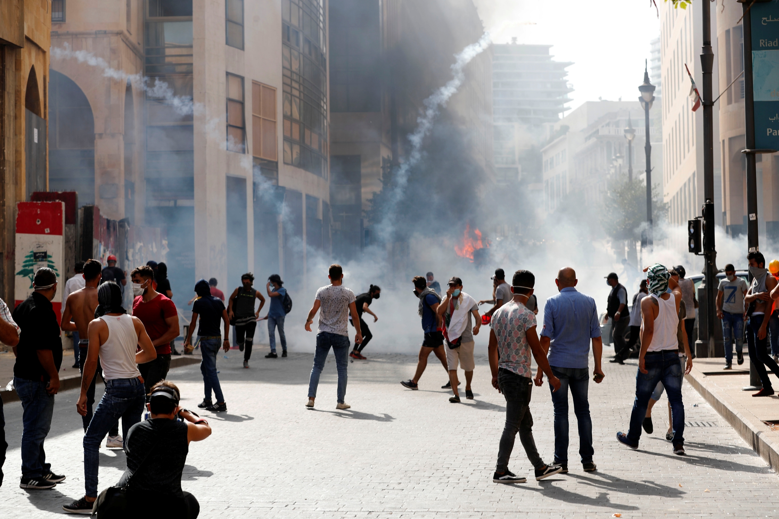 Beirut explosion: Tear gas, rubber bullets fired as thousands protest ...