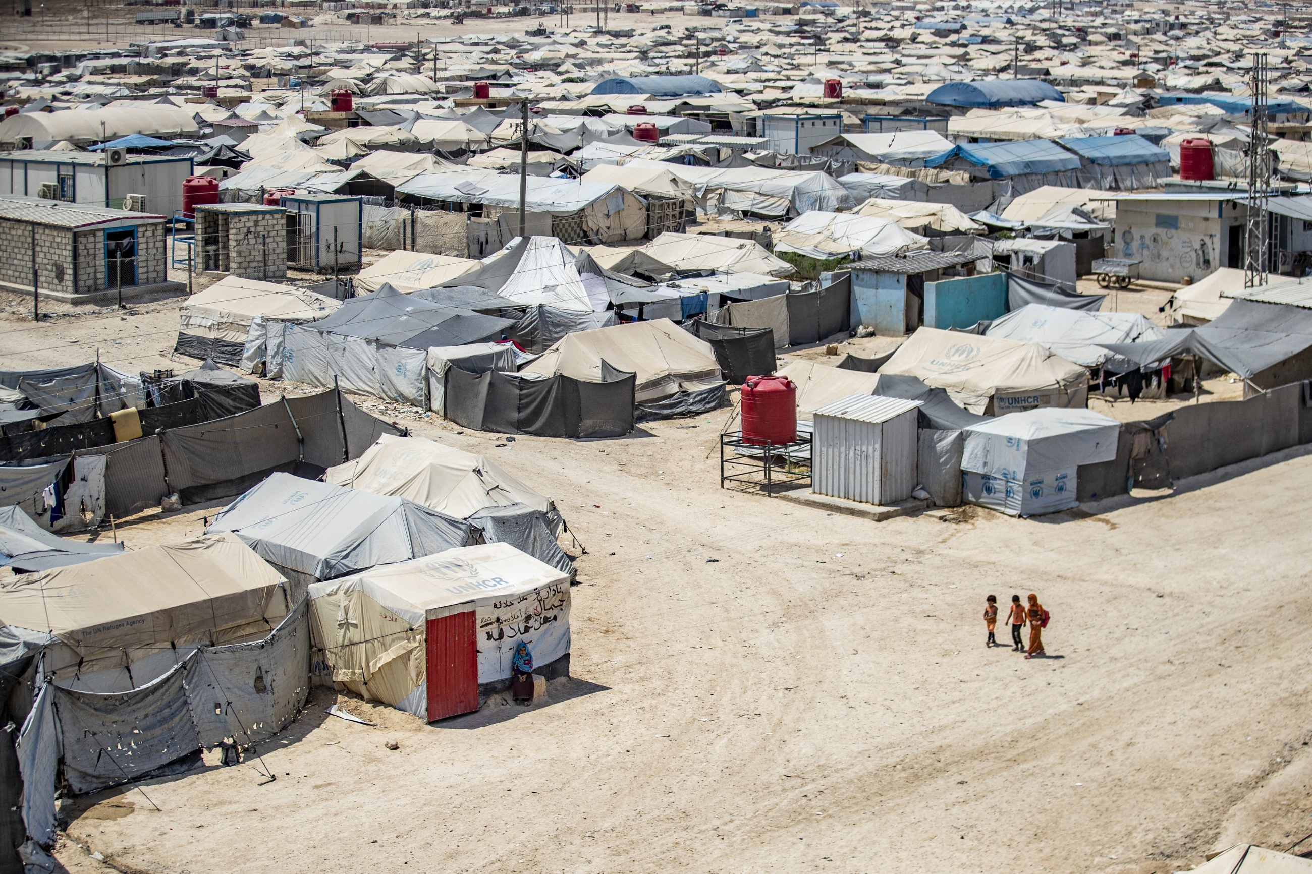 Refugee camp, north Syria