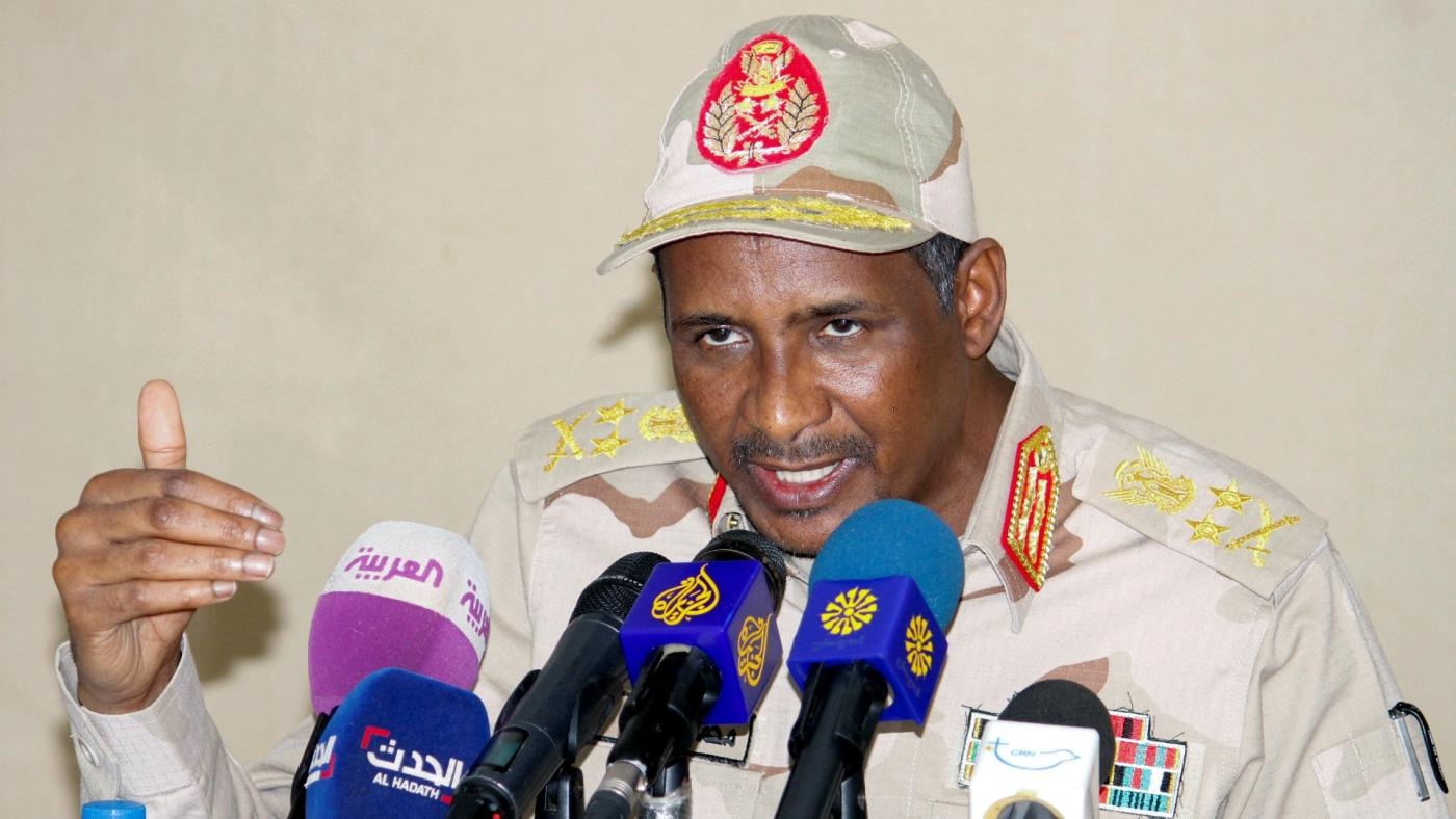 Sudan's General Mohamed Hamdan Dagalo and head of the paramilitary RSF group (Reuters/File Photo)