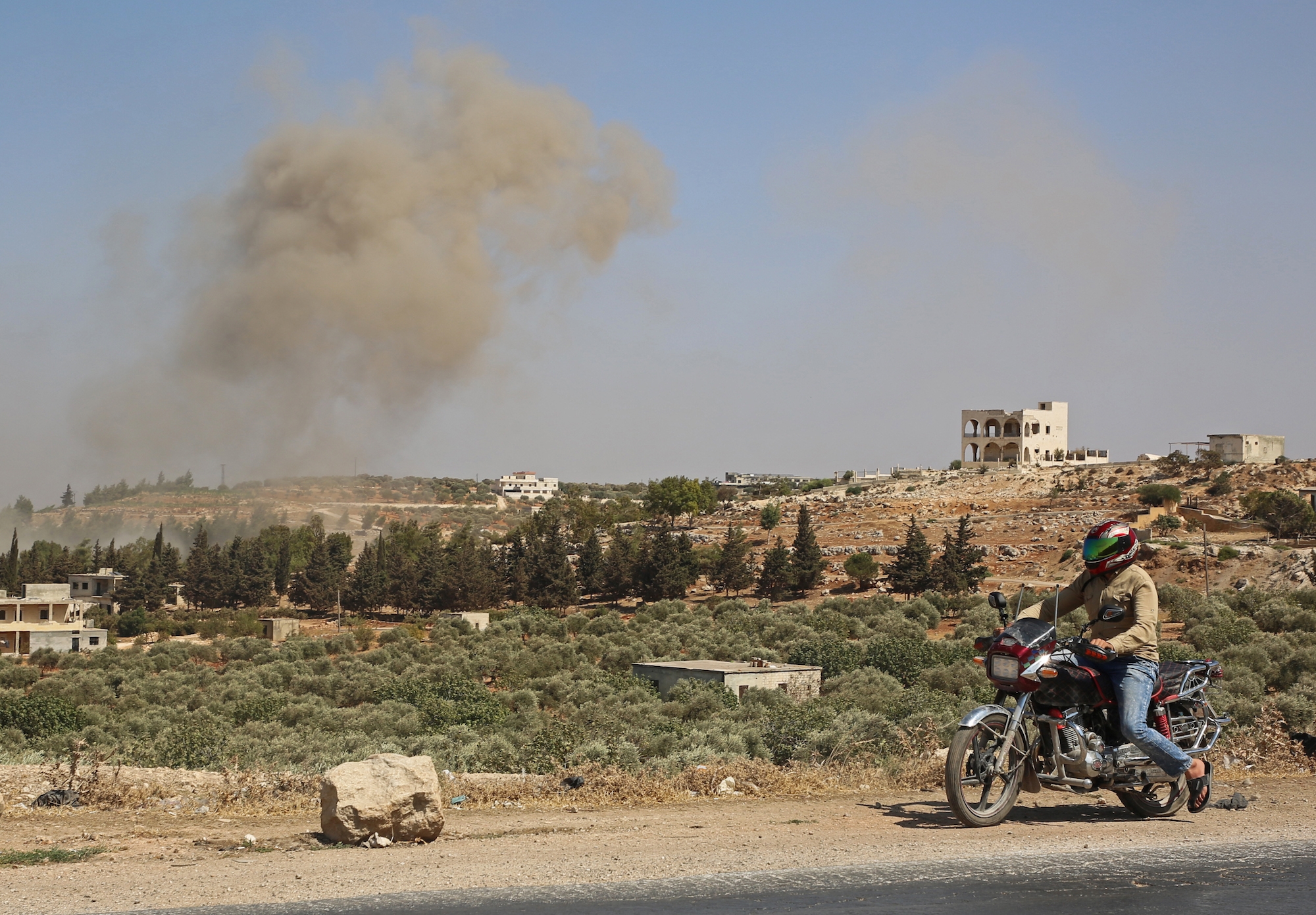 Idlib bombing AFP