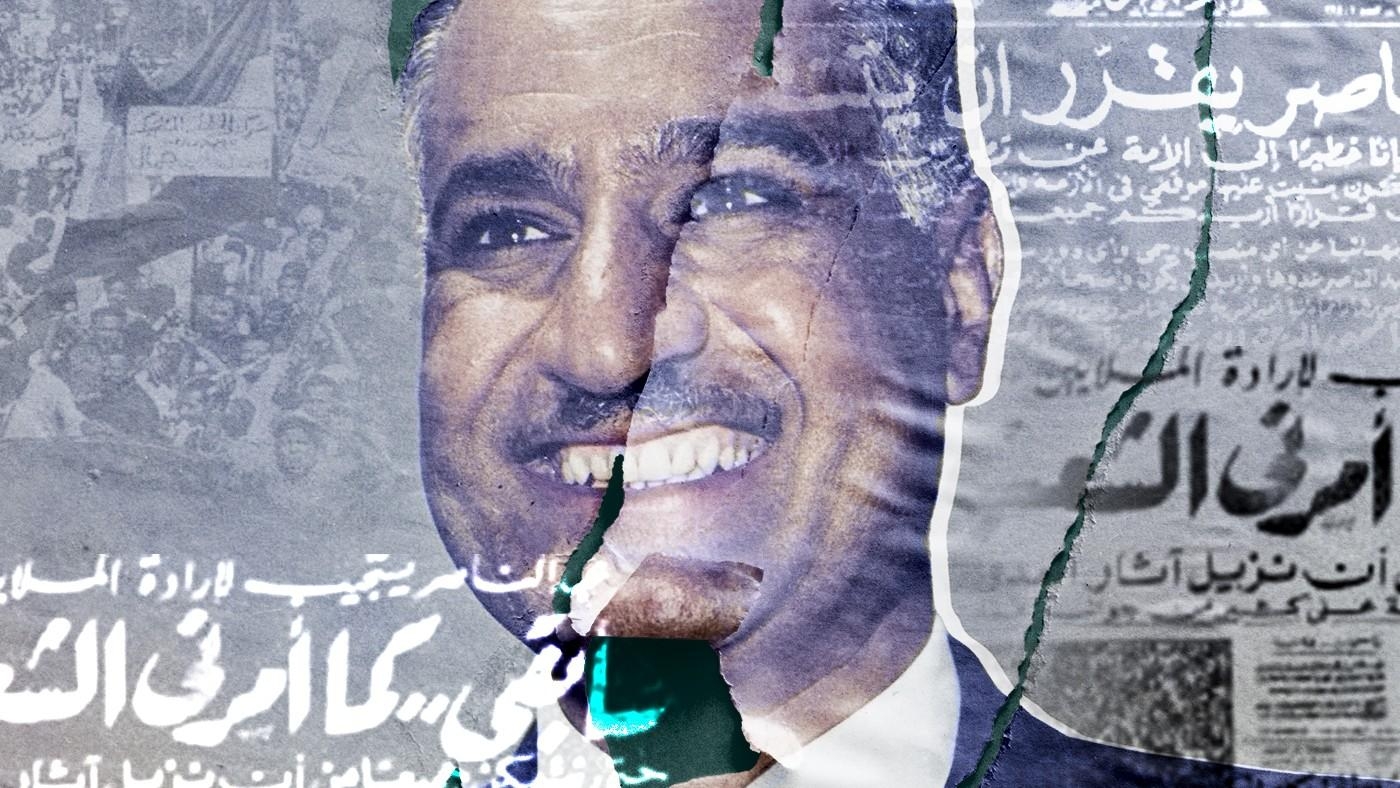 La légitimité de Nasser et le pouvoir de son image sont toutefois on ne peut plus perceptibles à travers l’arrivée au pouvoir de l’ancien ministre de la Défense, Abdel Fattah al-Sissi (Illustration MEE)