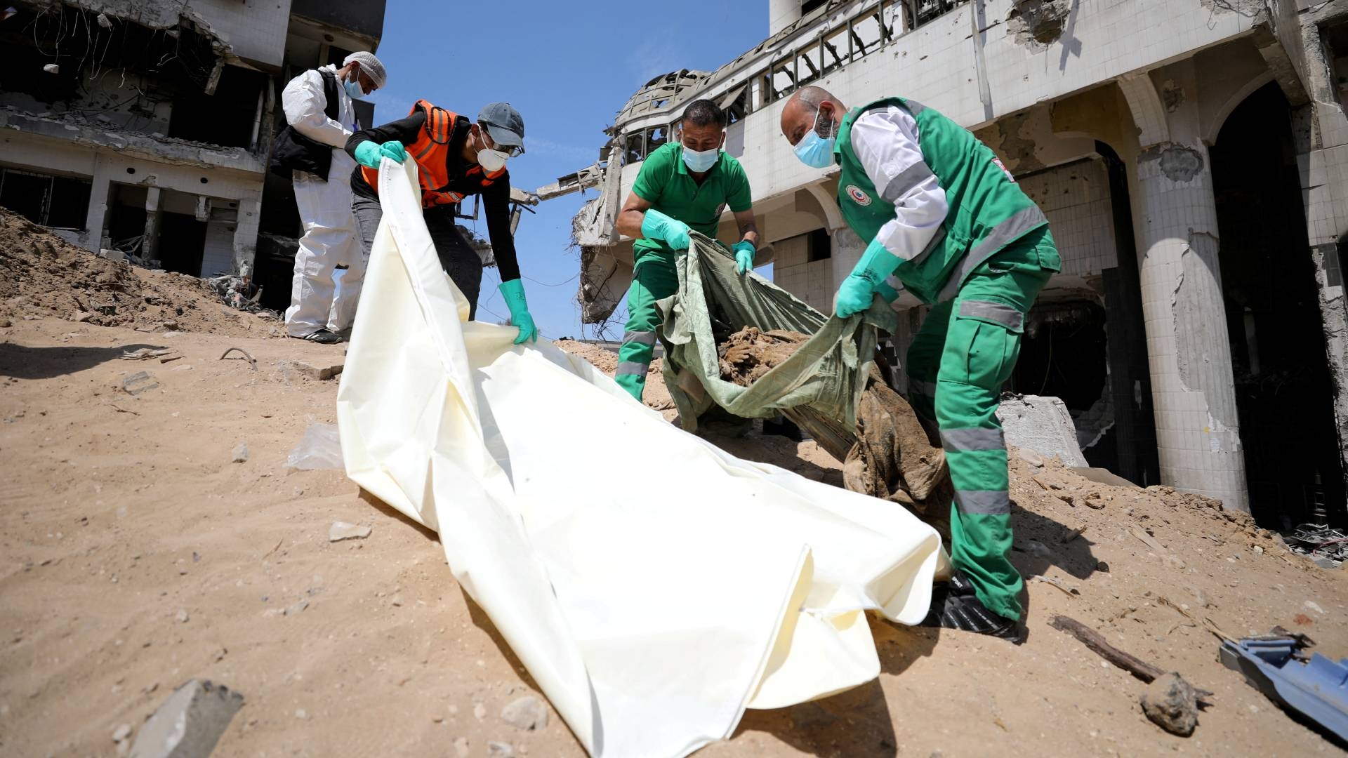 Footage shows Israeli forces seizing dead bodies from Gaza's al-Shifa hospital