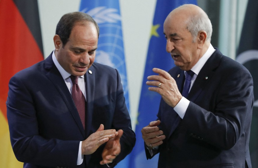 Les présidents algérien et égyptien se sont accordés lundi à se rencontrer prochainement (AFP)