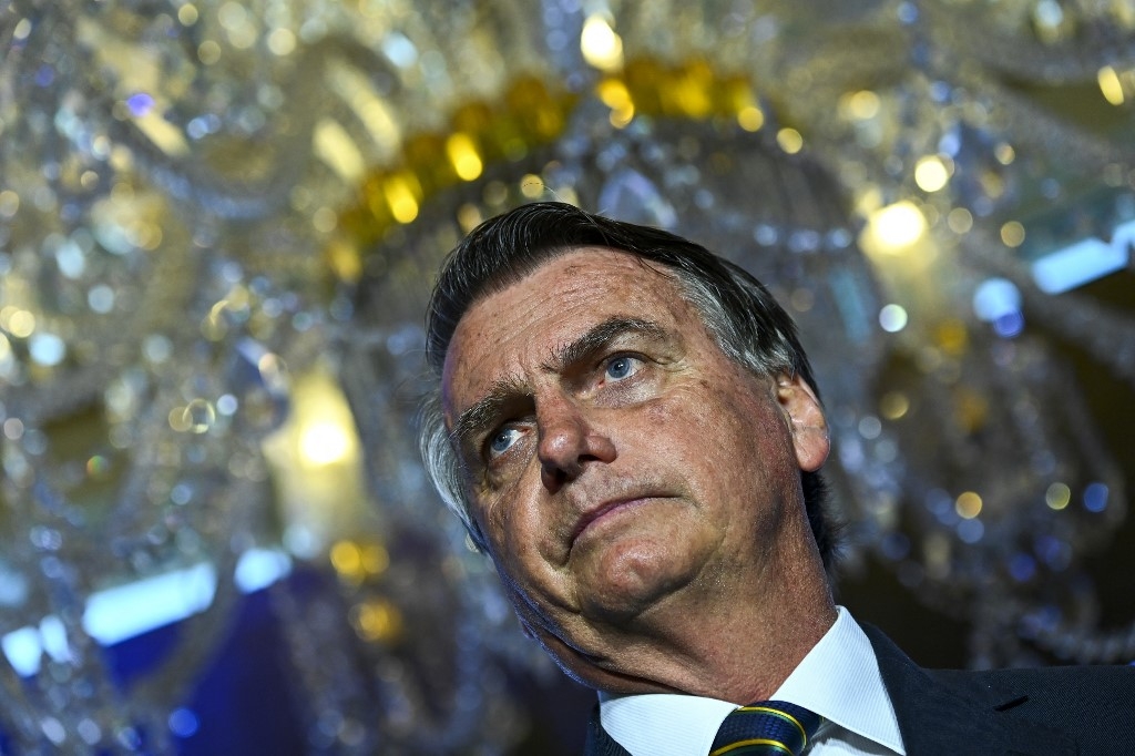 L’ex-président d’extrême droite Jair Bolsonaro est au cœur du scandale (AFP/Chandan Khanna)