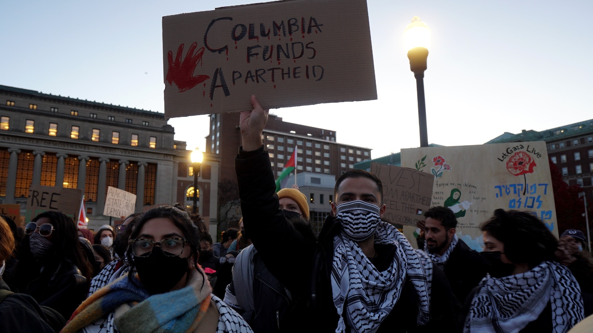 Israel-Palestine war: Columbia students demand reinstatement of