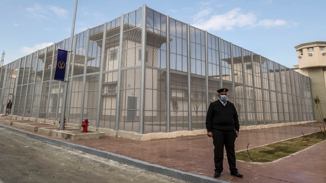A picture taken on 16 January 2022 shows the Correctional and Rehabilitation Centre in Badr city during a government-guided tour for the media.