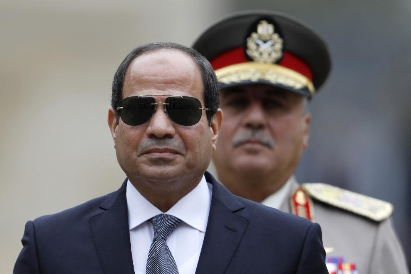 Le président égyptien Abdel Fattah al-Sissi, en octobre 2017 à Paris (AFP)
