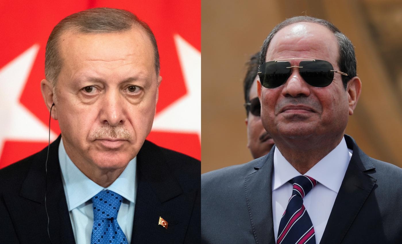 Le président turc Recep Tayyip Erdoğan et son homologue égyptien Abdel Fattah al-Sissi (Reuters)