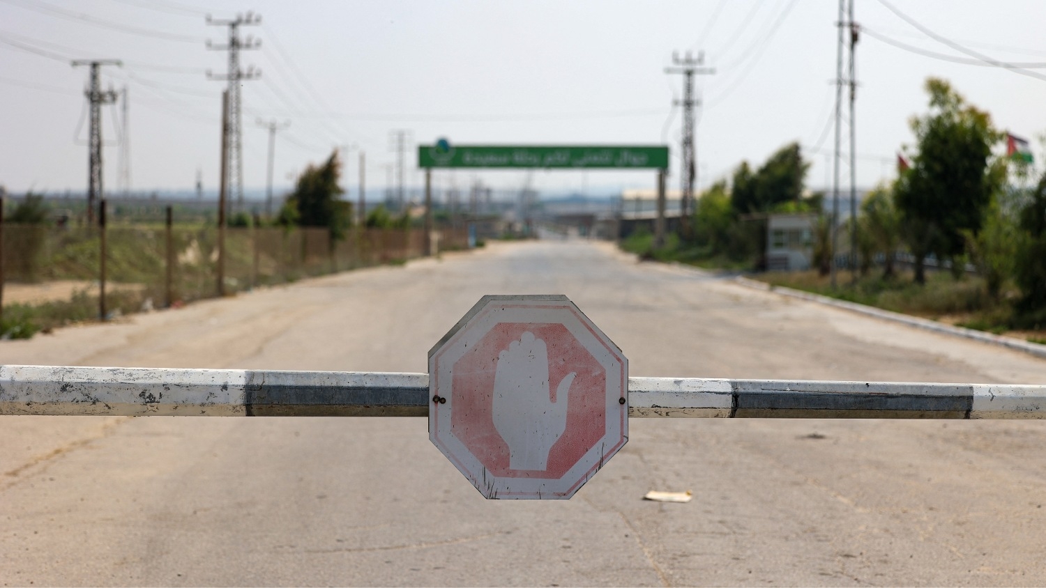The closed main gate to Beit Hanun at the Erez crossing between Israel and the northern Gaza Strip, on 4 August 2022.