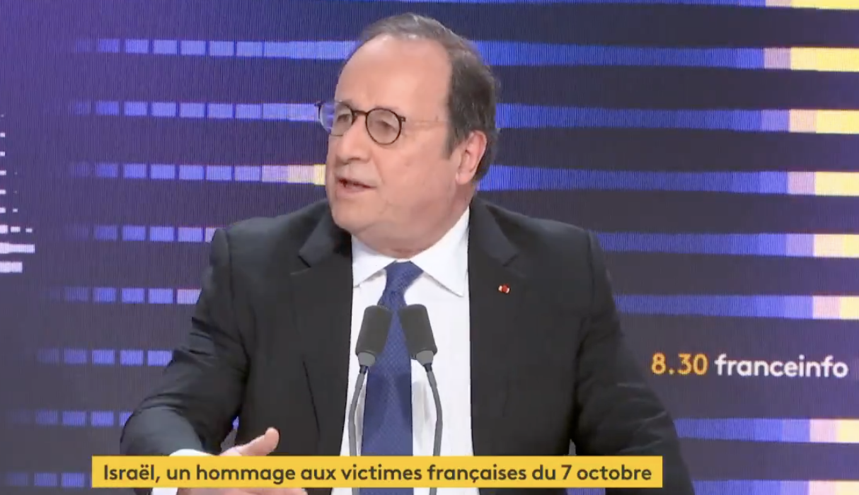 « Être une victime du terrorisme, c’est être attaqué en tant que Français ou en tant que défenseur d’un mode de vie », a spécifié François Hollande sur France Info (capture d’écran)
