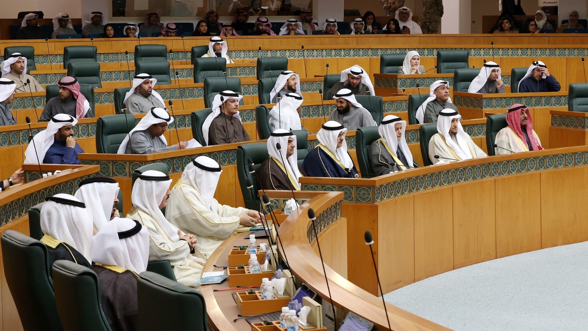 Kuwaiti legislators at the National Assembly in Kuwait City on 29 January 2024 (AFP/Yasser al-Zayyat)