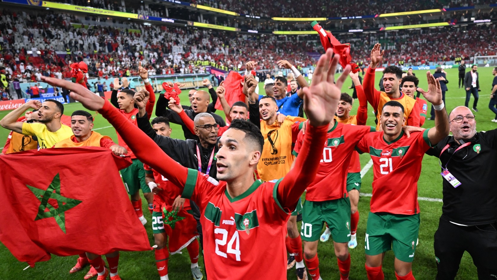 World Cup 2022 Morocco make history by beating Portugal to reach semis Middle East Eye
